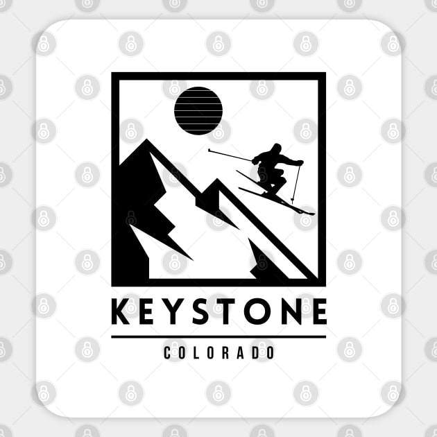 Keystone Colorado United States ski Sticker by UbunTo